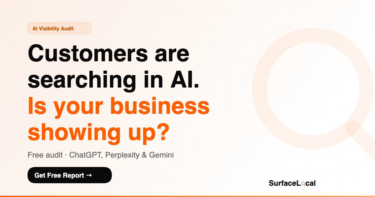 SurfaceLocal — AI Visibility Score for Local Businesses